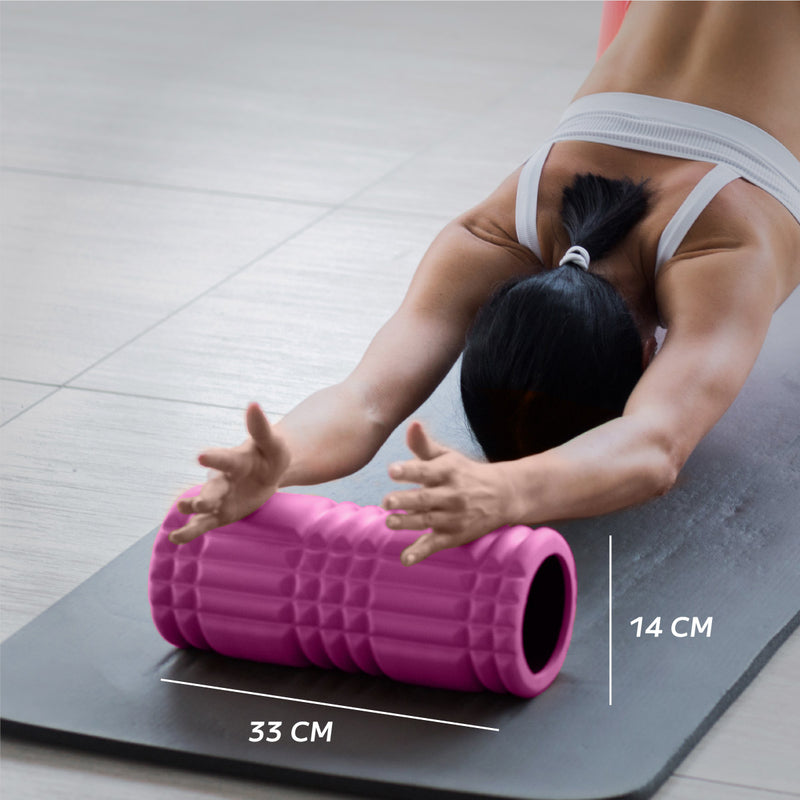 Cilindro Roller Yoga Espuma Masajeador 33x14cm